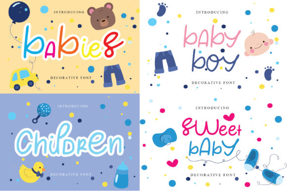Babies Font: A Friendly Display Typeface for Small Business Branding