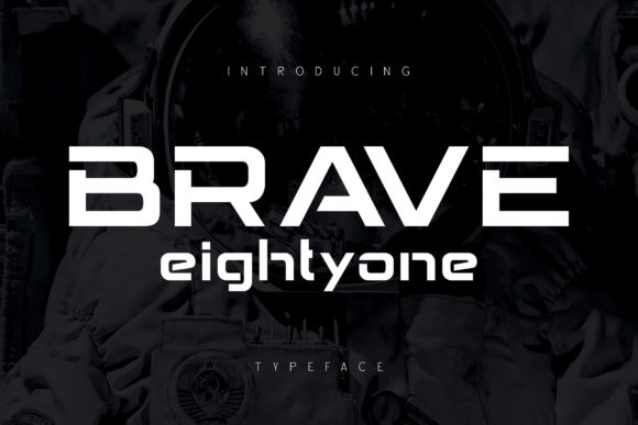 Brave Eighty One: A Futuristic Display Font for Handmade Creators