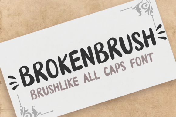 Brokenbrush: A Display Font That Makes Your Headlines Impossible to Scroll Past