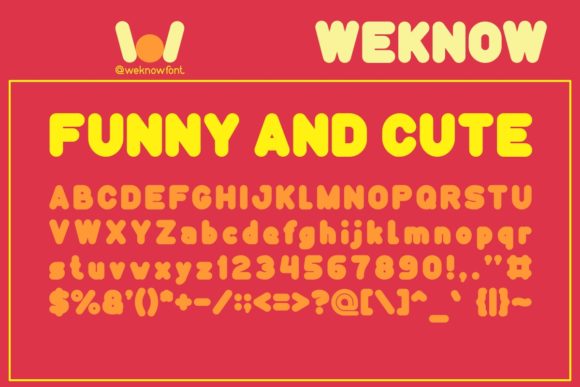 Fun and Cute Font for Bold Branding