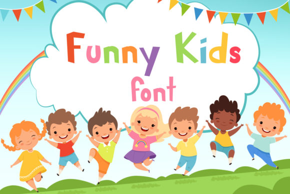 Funny Kids: A Playful Display Font for Handmade Labels & Printables