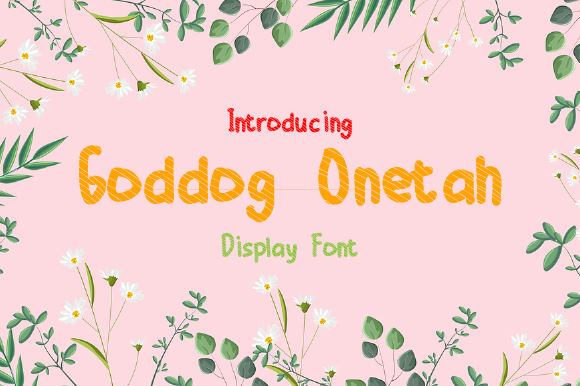 Goddog Onetah: A Bold Font for Creative Crafters