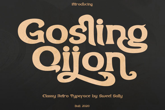 Gosling Qijon: A Vintage-Infused Display Font for Creative Projects