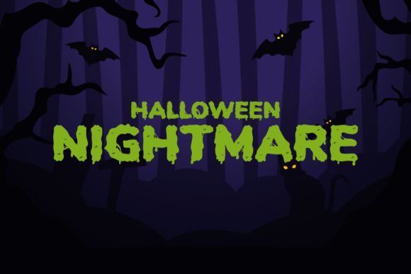 Halloween Nightmare: A Spooky-Perfect Display Font for Branding