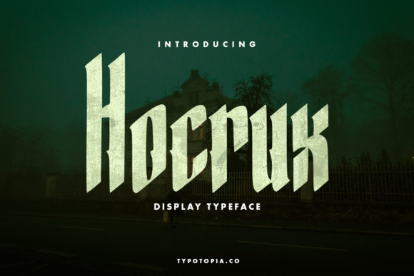 Hocrux: A Bold Display Font for Digital Design