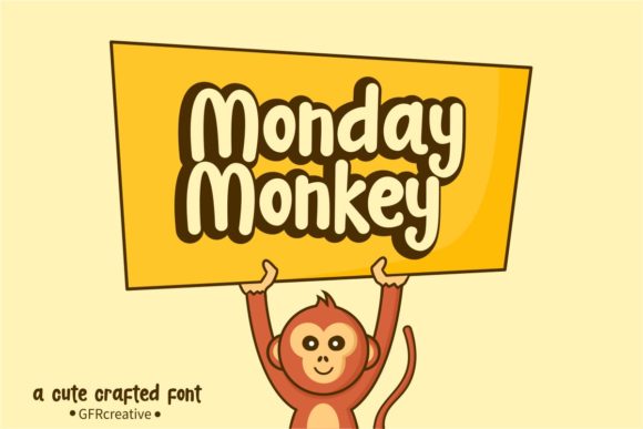 Monday Monkey: A Joyful Display Font for Playful Branding