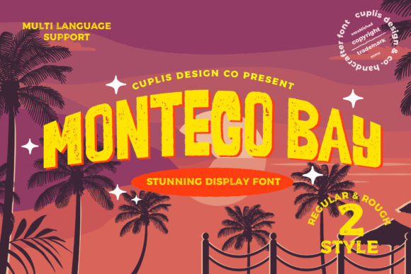 Montego Bay: A Bold Display Font for Digital Design