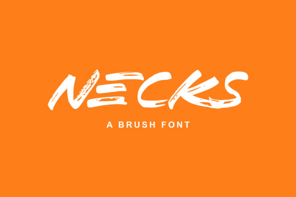 Necks: A Brush-Pen Inspired Display Font for Bold Branding