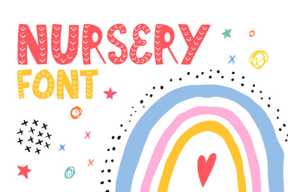 Nursery: A Cheerful Display Font for Handmade Charm