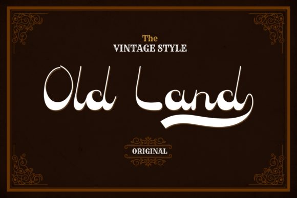 Old Land: A Retro Display Font That Elevates Digital Branding