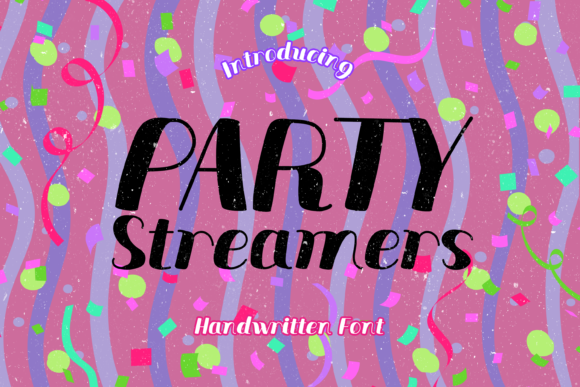 Party Streamers: A Joyful Display Font for Editorial Moments