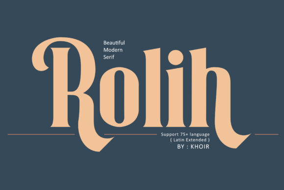 Rolih: An Elegant Display Font That Earns Its Place