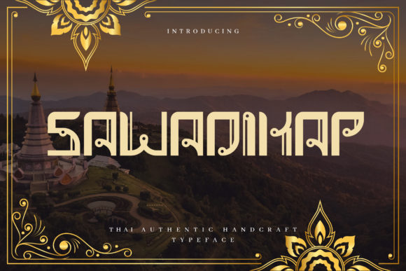 Sawadikap: A Bold Display Font for Handmade Brands