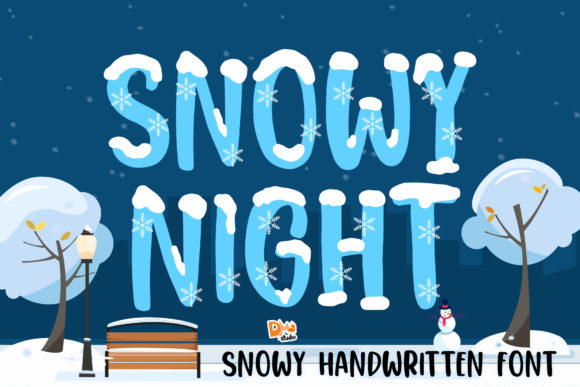 Snowy Night: A Display Font That Makes Your Brand Feel Intentional