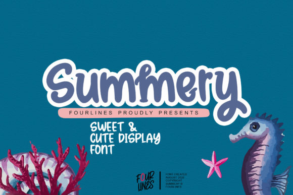 Summery: A Playful Display Font for Joyful Digital Branding
