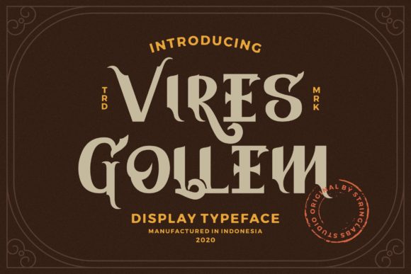 Vires Gollem: A Display Font That Commands Attention